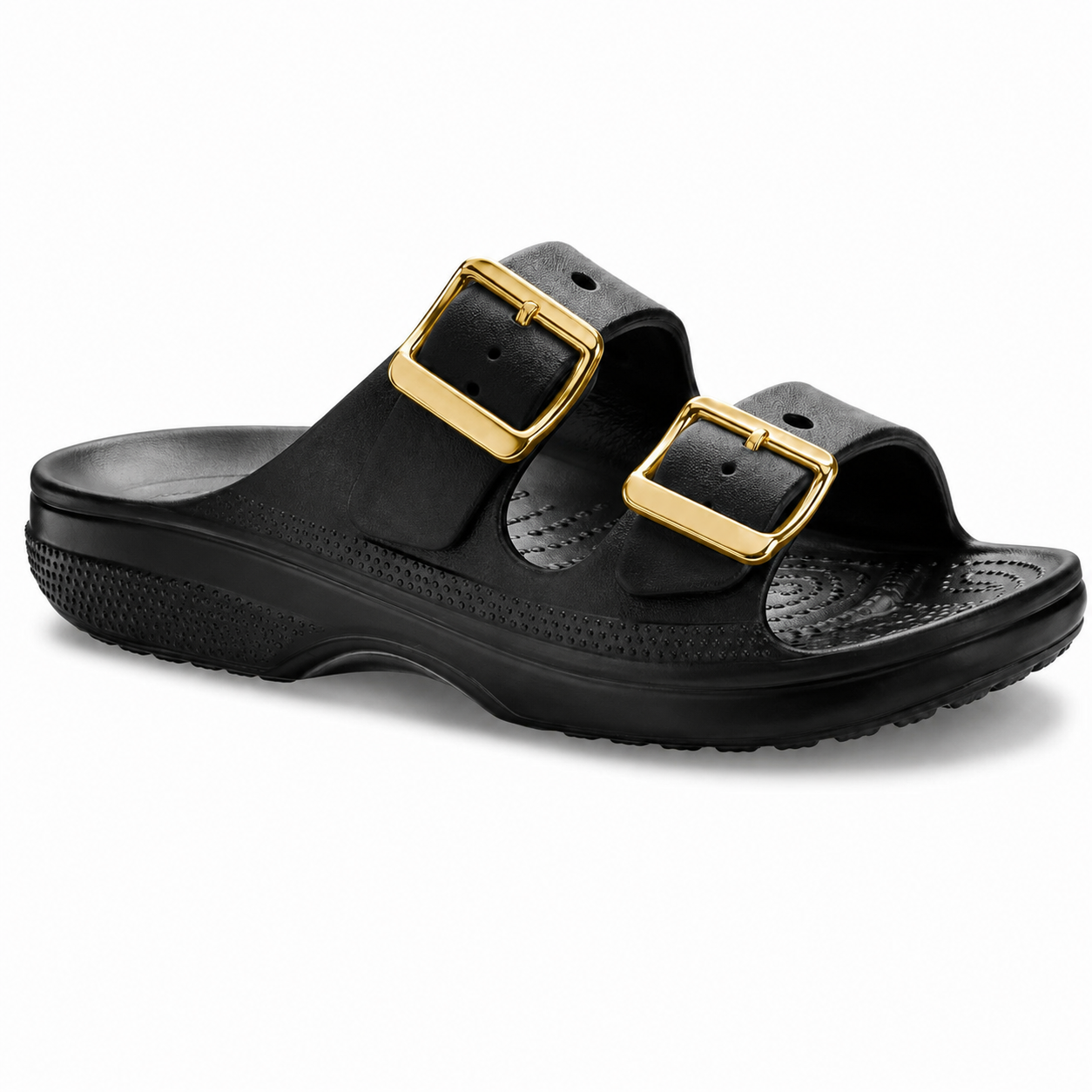 Women’s Metallic Buckle Sandals