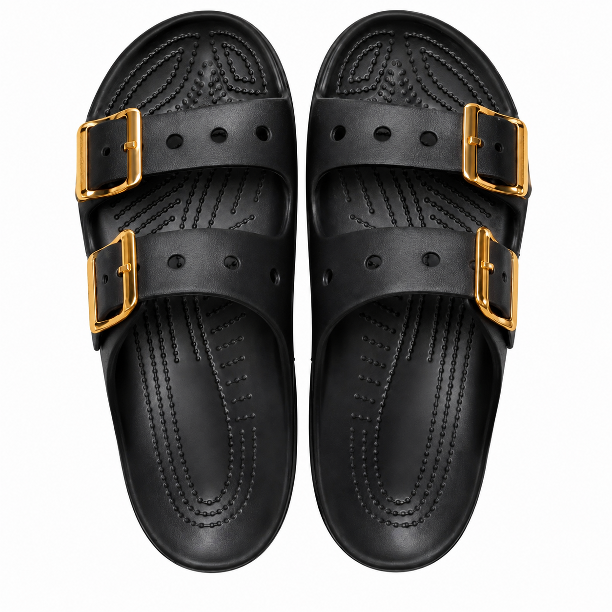 Women’s Metallic Buckle Sandals