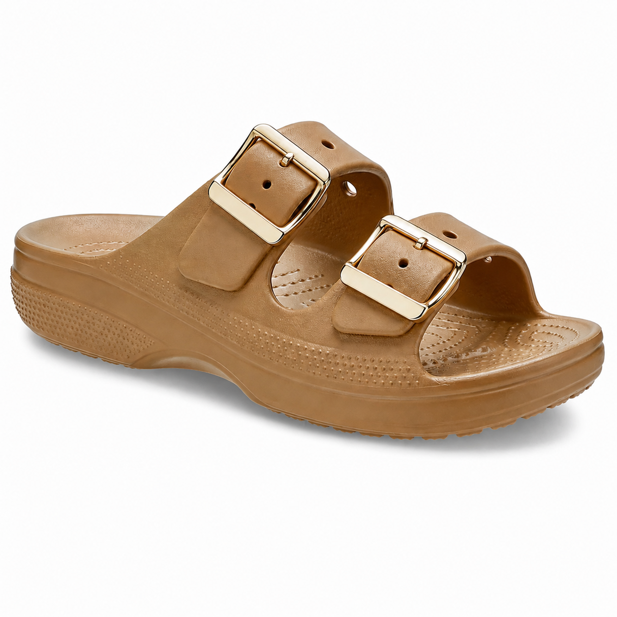 Women’s Metallic Buckle Sandals