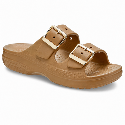 Women’s Metallic Buckle Sandals