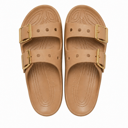 Women’s Metallic Buckle Sandals